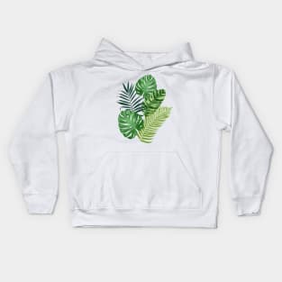 Tropical leaves Kids Hoodie